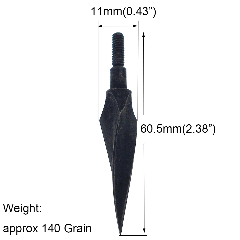 3 шт 140 зерна охотничьи спиральные ивы стрелы с широким наконечником для лука спиральные наконечники стрел острые наконечники