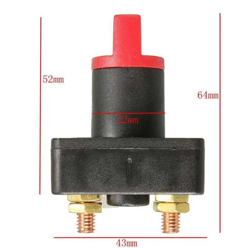 

Car Master Battery Rotary Cut Off Power Switch 300A C44