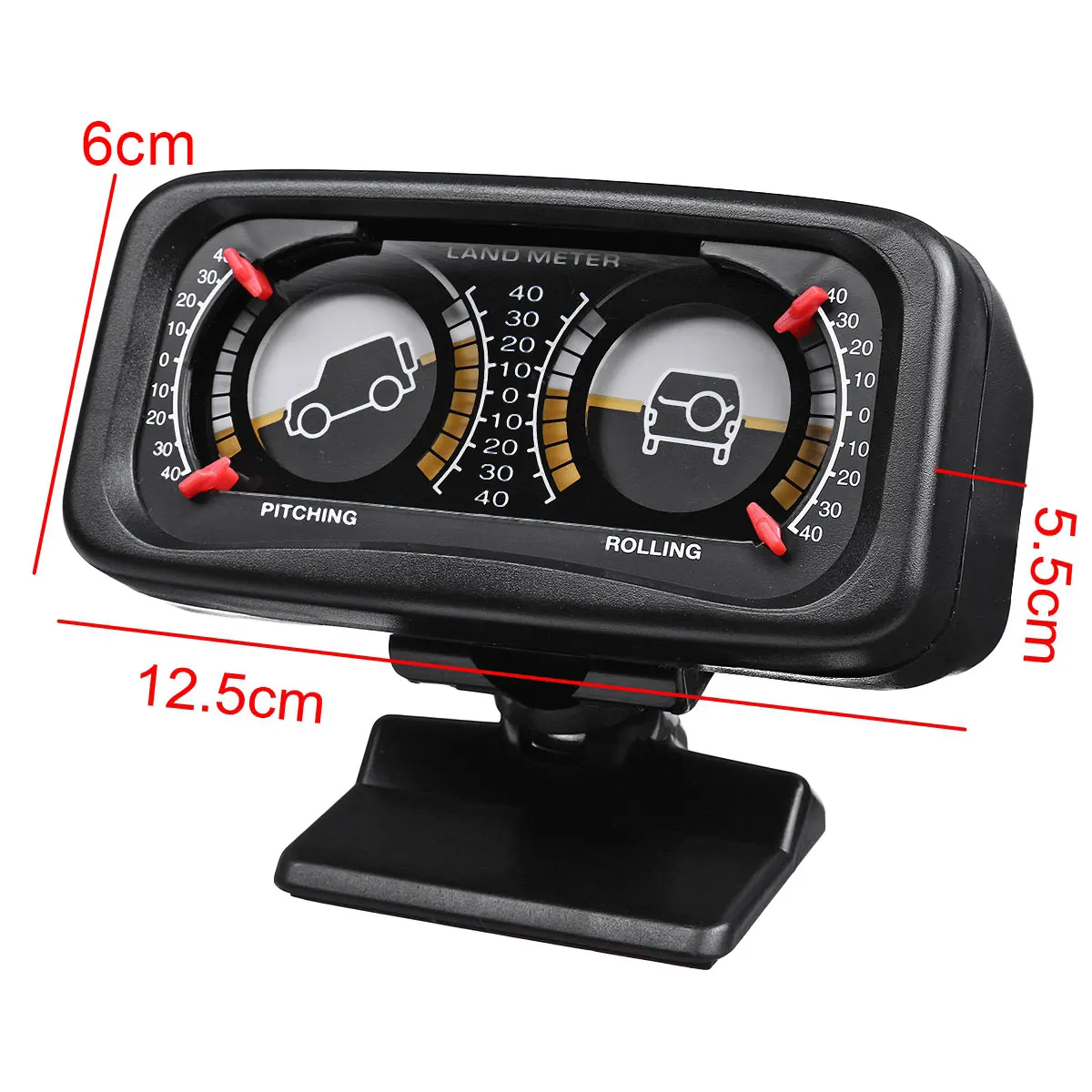 12V автомобильный угол наклона с двумя панелями подсветки Инклинометр для компаса