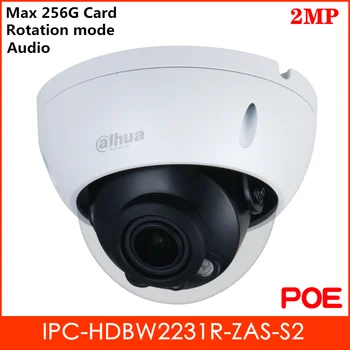 

Dahua POE 2mp IP Camera Smart IR 40m H.265 Support Audio and 256G Sd card Waterproof IP67 2.7mm-13.5mm Security Camera