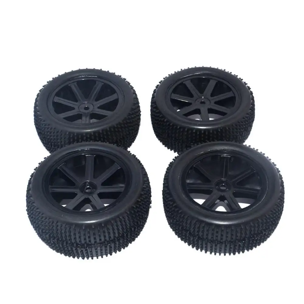 4Pcs 1/10 1/8 Wheel Rim& Tyre Tires for HSP HPI Team Losi Hongnor Kyosho Tamiya LRP 1/10 RC Off road Buggy Car