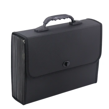 

26 Pockets Expanding File Folder Organizer Briefcase Waterproof Business Filing Box with Handle Office Supply