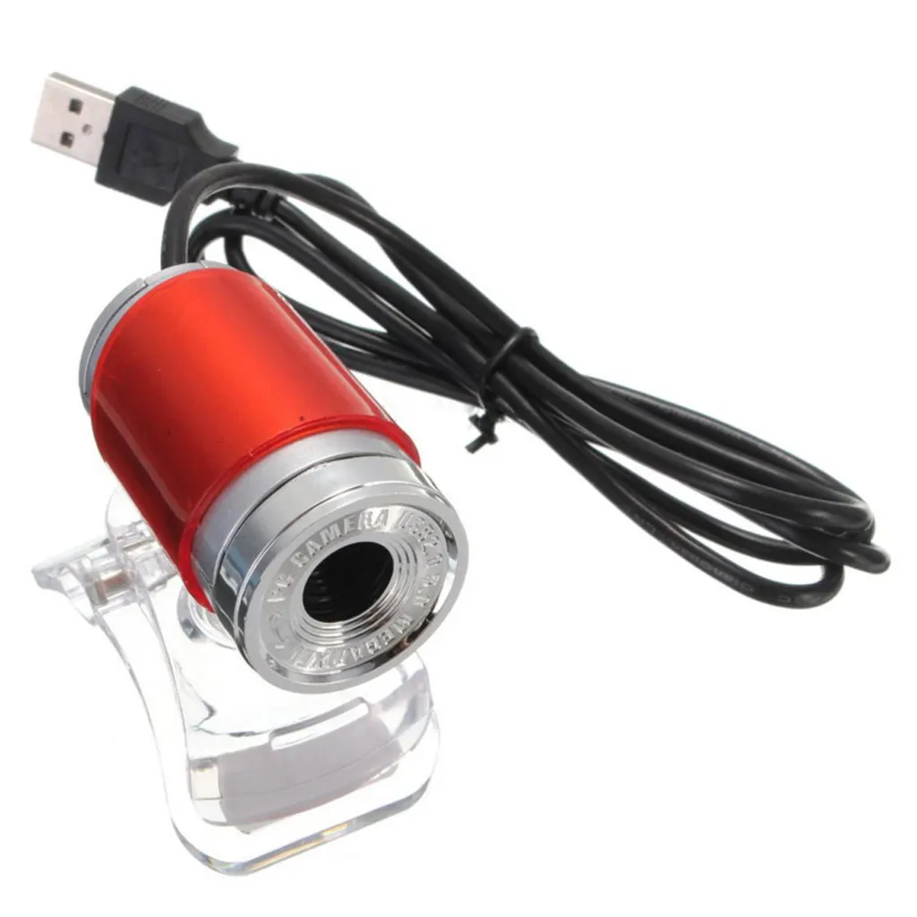USB 2,0 HD веб-камера Веб-камера 360 градусов для компьютера ноутбука ПК красный