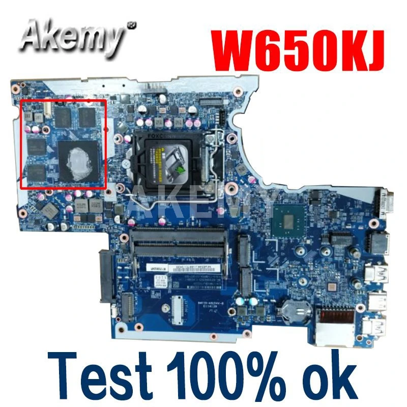Материнская плата Akemy для ноутбука CLEVO W650KJ W650DC 6-71-W65K0-D02 6-71-W65K0-D01 материнская 100%