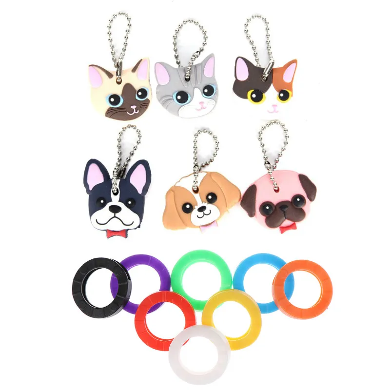 

1/32pcs Cartoon Silicone Protective Key Case Cover For Key Control Dust Cover Holder Organizer Home Accessories Supplies