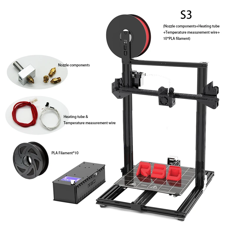 

Createbot S-3 Newest 2020 precision 3D printer DIY kite/ Large build size/ full-function/ Low failure/