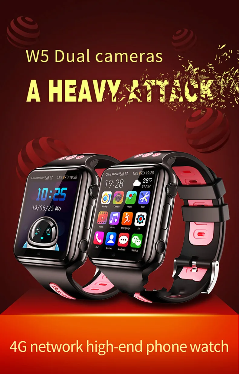 Многофункциональный смарт 4G Удаленная камера gps Wi-Fi ребенок студент Whatsapp Smartwatch монитор вызова трекер местоположение телефон часы
