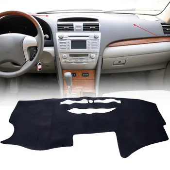 

DWCX Black Car Sun Shade Dash Mat Pad Dashmat Dashboard Protector Cover Carpet Fit For Toyota Camry 2007 2008 2009 2010 2011 LHD