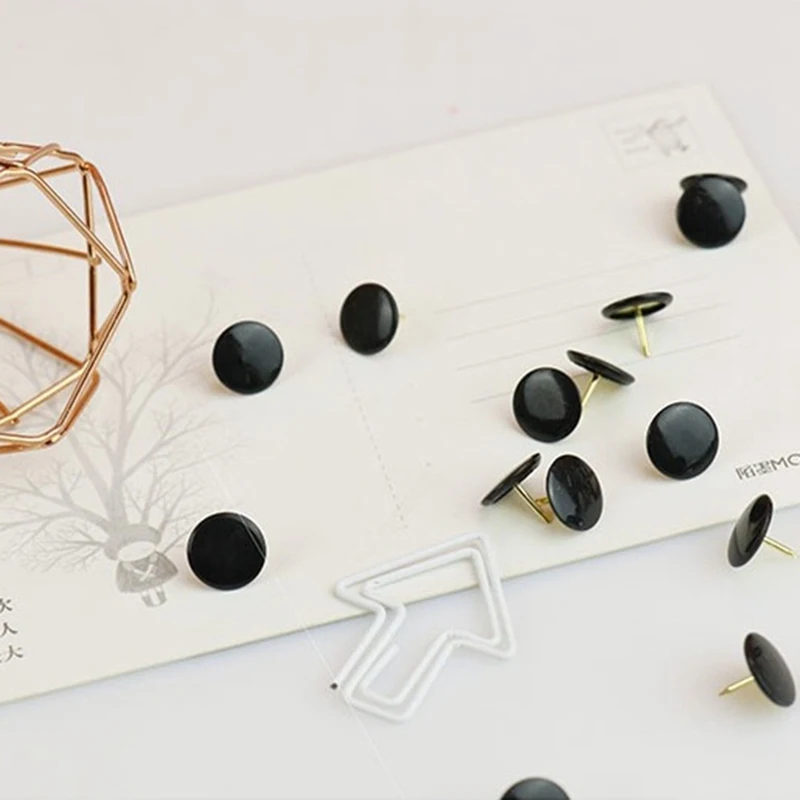 50 шт./компл. красочные пластиковые нажимные шпильки бумажная карта пробковая доска скрепленная голова фиксация большого пальца скобы булавки офисные школьные принадлежности