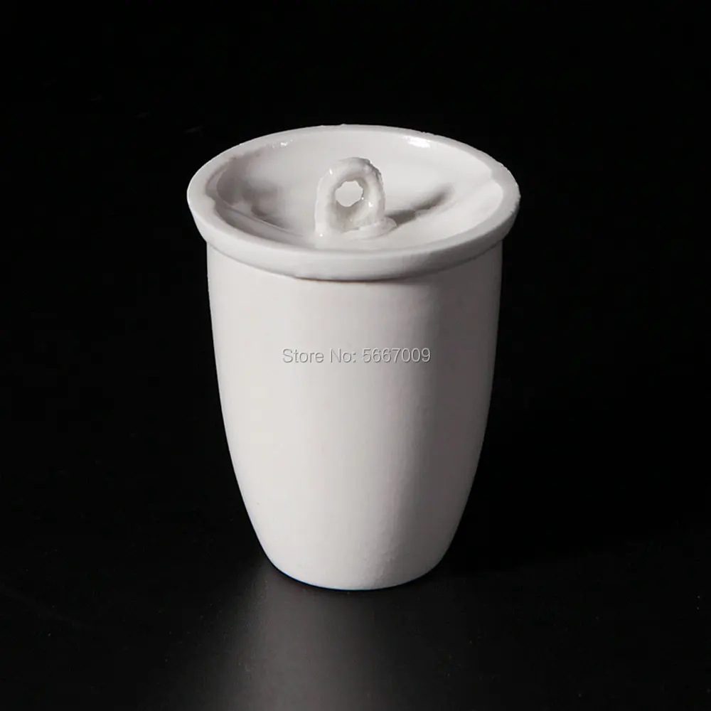 10pcs/lot lab 20ml 25ml 30ml Ceramic volatilizing crucible with cover for high temperature analysis | Канцтовары для офиса и