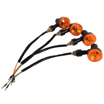 

Car-Styling 4x Universal Motorcycle Turn Signal Indicators Blinker Yellow Light Bulb 12V