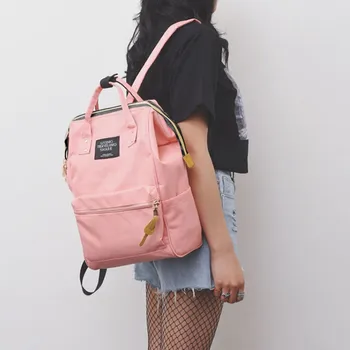 

High-capacity Backpack Knapsack Women Backpack Pure Color Teenager Backpack Female Bag Mochila Bagpack Shoulder Bag #js5