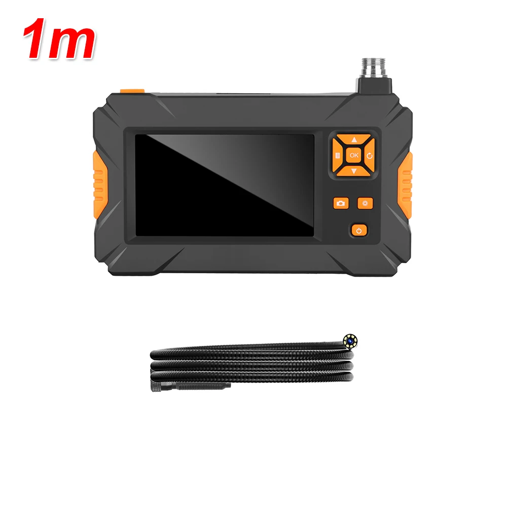 

Set Endoscope Borescope Inspection Camera Waterproof 4.3 inch 8LED Snake
