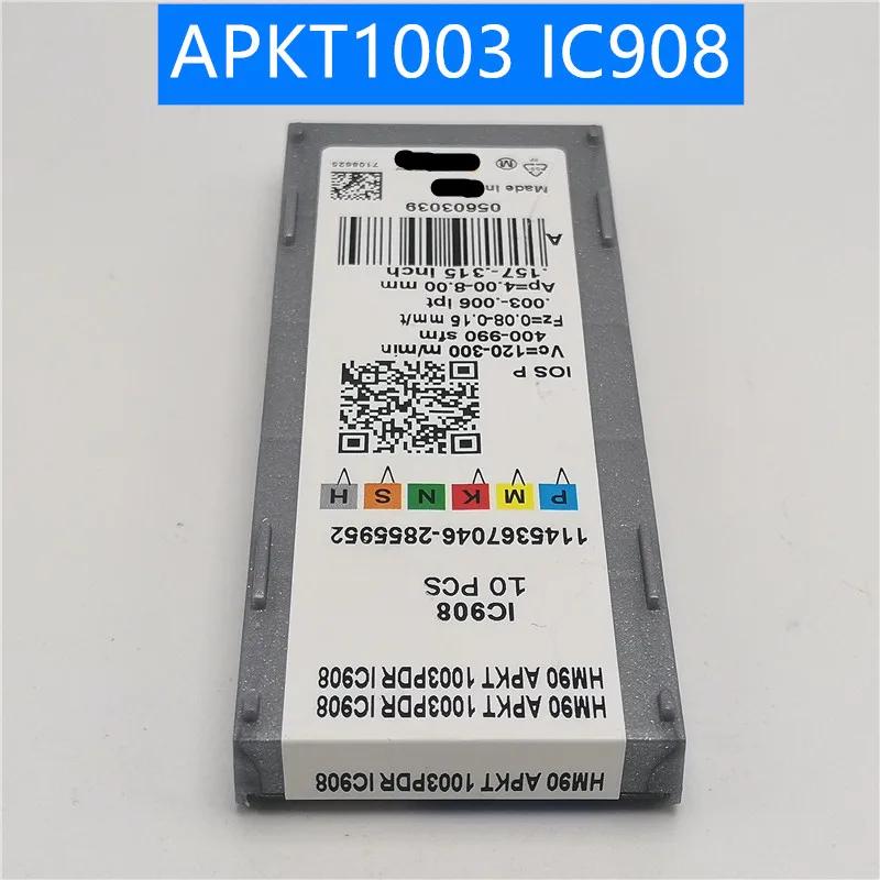 Токарный инструмент HM90 APKT1003 PDR IC908 Фрезерный резак твердосплавный инструмент для обработки деталей вращения вставки для ЧПУ APKT 1003 Торцевая мельница APKT1003PDER