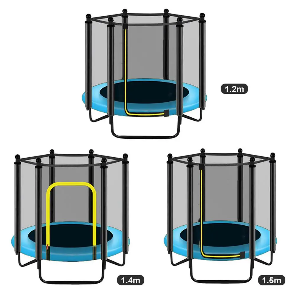 Children Trampoline Trampoline Protective Cover Trampoline Replacement Net Round Kids Mini Trampoline Enclosure Net Pad Rebounder Outdoor Exercise Home Toys Jumping Bed Safety Net Protection Guard