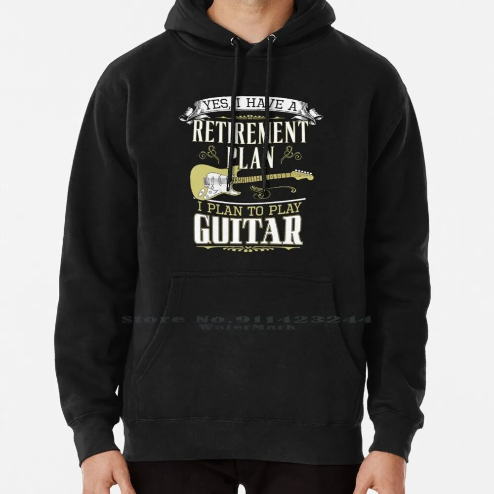 

Толстовка с капюшоном для гитары и пенсии, 6xl, хлопковый классический винтажный рулон в стиле ретро, бас, боевая группа, гитарист, акустика, американский