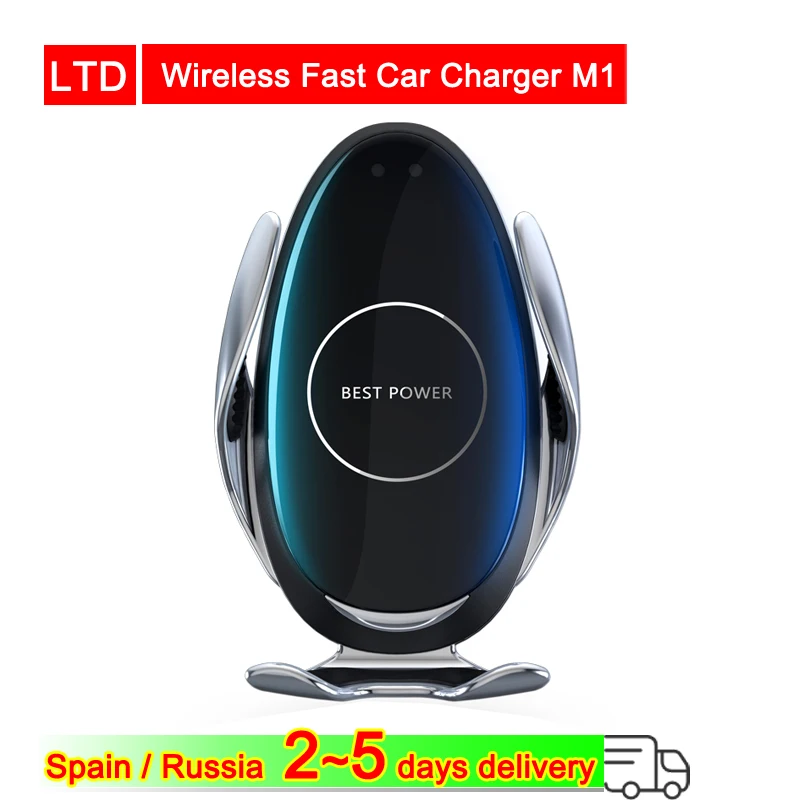

Wireless Car Fast Charger M1 Fast Charging Phone Holder Mount in Car for iPhone for Huawei Samsung Galaxy Fast Wireless Charger