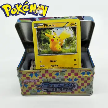 

42pcs Kids Pokemon Card MEGA Pokemons 42 Cards Box GX Luminous Games Battle Trolley Trade Game Toys Yugioh