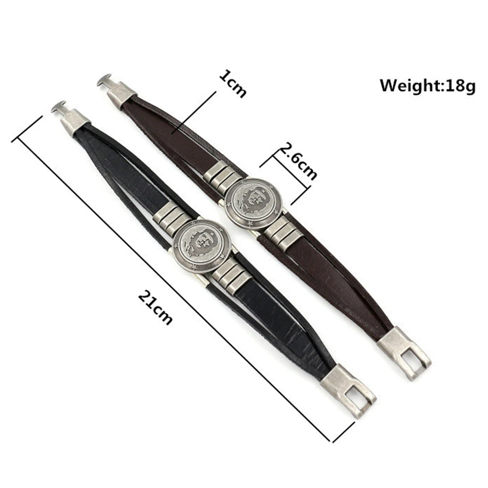 Men Warrior Bracelet Handmade Badge Bracelet