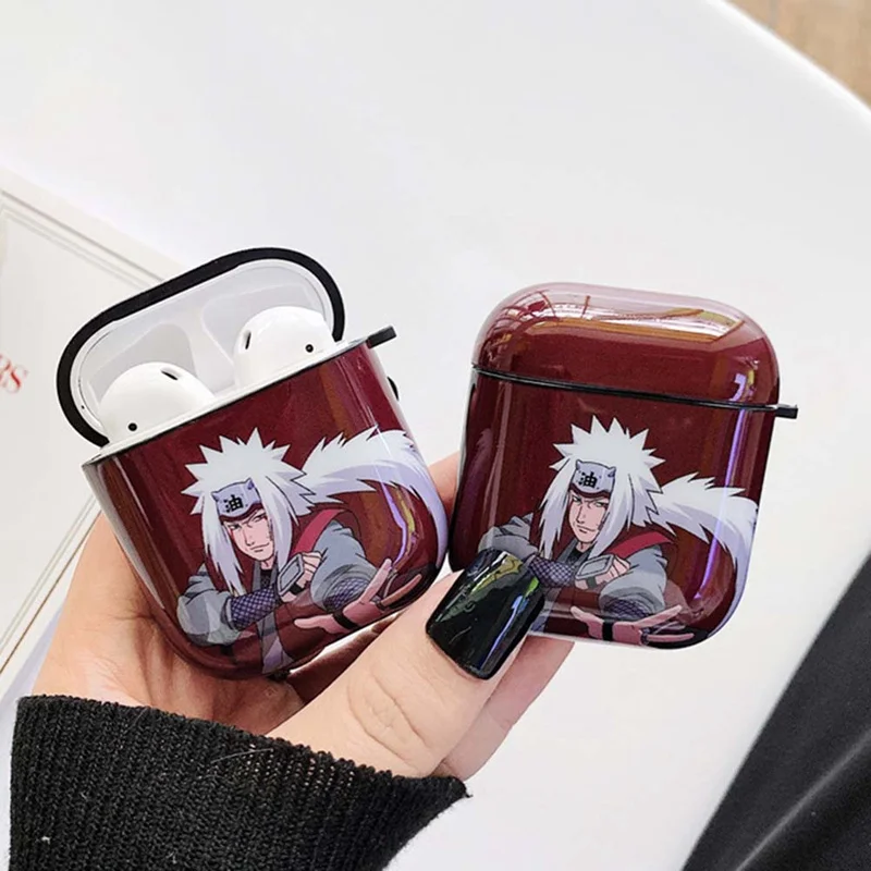 Чехол Naruto для Airpods аниме мультфильм Airpod 1/2 Apple чехол из углеродного волокна