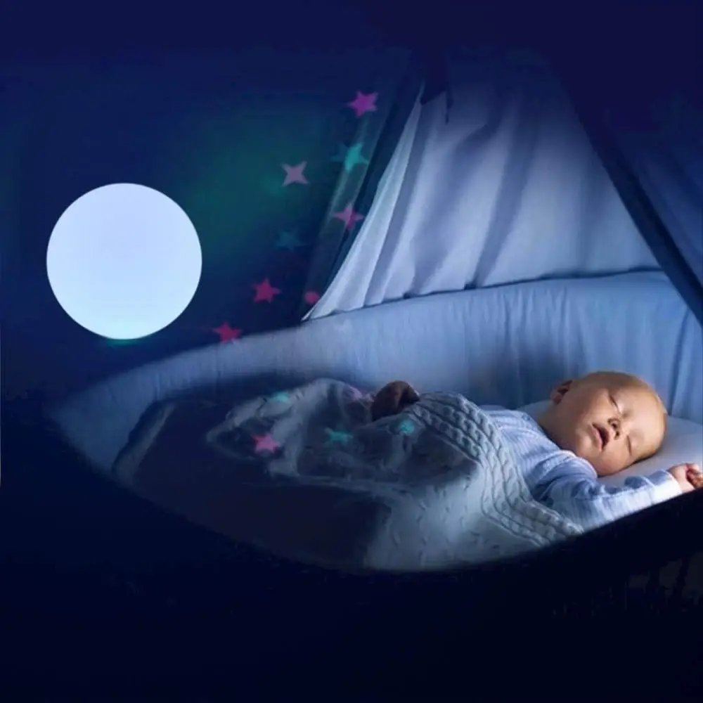 

Remote Control LED Ball Night Lights kids Baby Room Garden Ball Light Lawn Lamps Rechargeable Floating Pool Garland decor