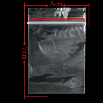 

2019 Big Promotion 100 PCS 5 x 7cm Clear Plastic Zip Zipper Reclosable Storage Bags High Quality