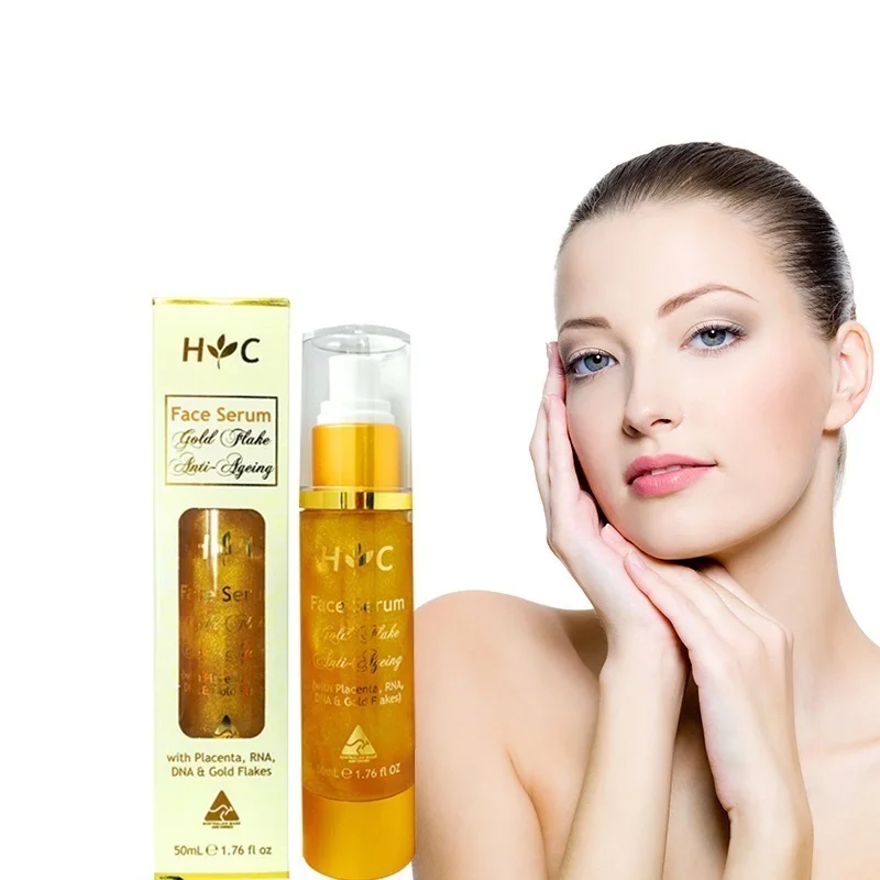  Sheep Placenta Anti Ageing Gold Flake moisturising Face Serum  (5)