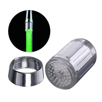 

Monochrome belt adapter with motor blue green red colorful self-color changing temperature three-color ribbon adapter led faucet