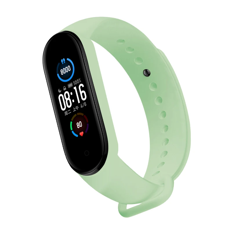 Strap For Xiaomi Mi Band 6 5 4 3 Silicone Bracelet Sport Wrist Replacement Strap Soft For Mi Band 5 4 3 6 Wristband Accessories