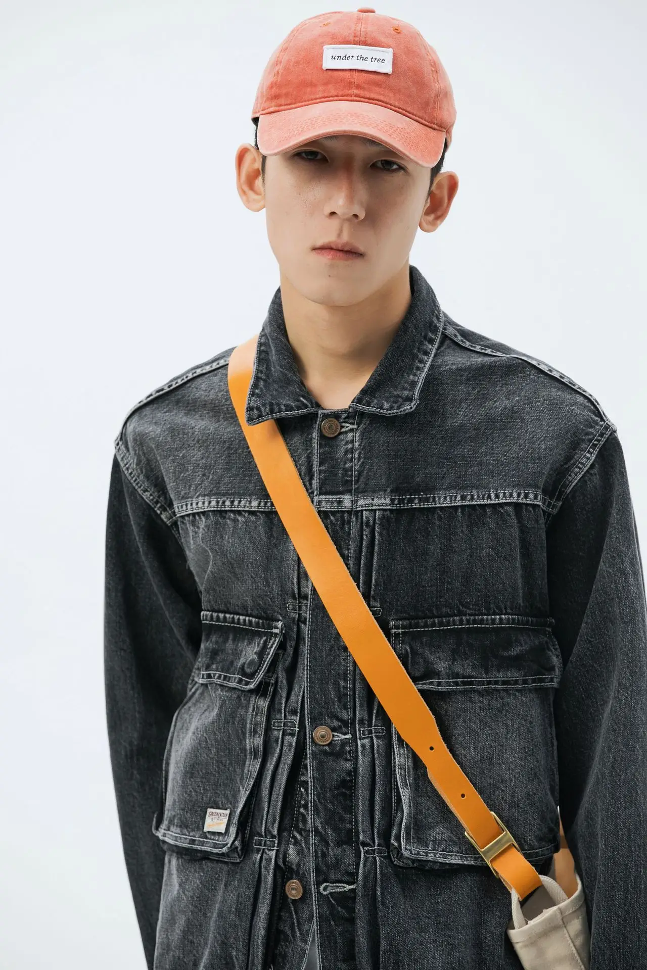 

Wu Air Spring New Style Fold-down Collar Korean-style Denim Jacket Young MEN'S Loose Casual Popular Brand Jacket Men Fashion