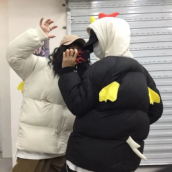 

2020 Spring New Korean Version Of The Douyin Net Red With The Same Movement Small Wings Hooded Loose Casual Cotton Clothing