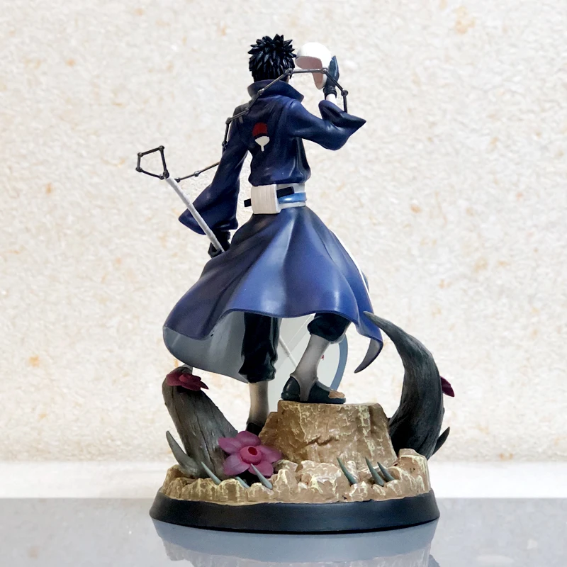 Наруто Лоо-пинг Учиха Обито боевые сцены статуя 31 см ПВХ фигурка Коллекция Модель игрушки X3681