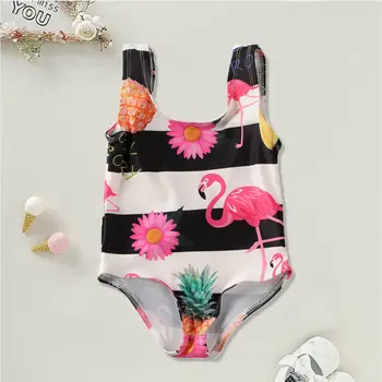 

CANIS Summer Sweet Newborn Baby Girls Kids Striped Lovely Fashion Swimsuit Swimwear Swimming Bathing Suit