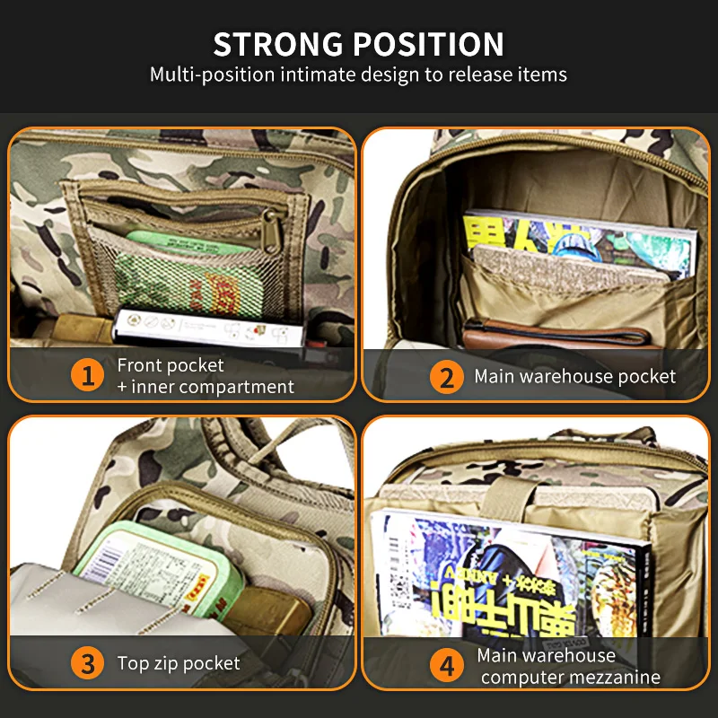  WAR GROUND 36L tactical Backpack multi-function hiking camping backpack outdoor backpack hunting ba