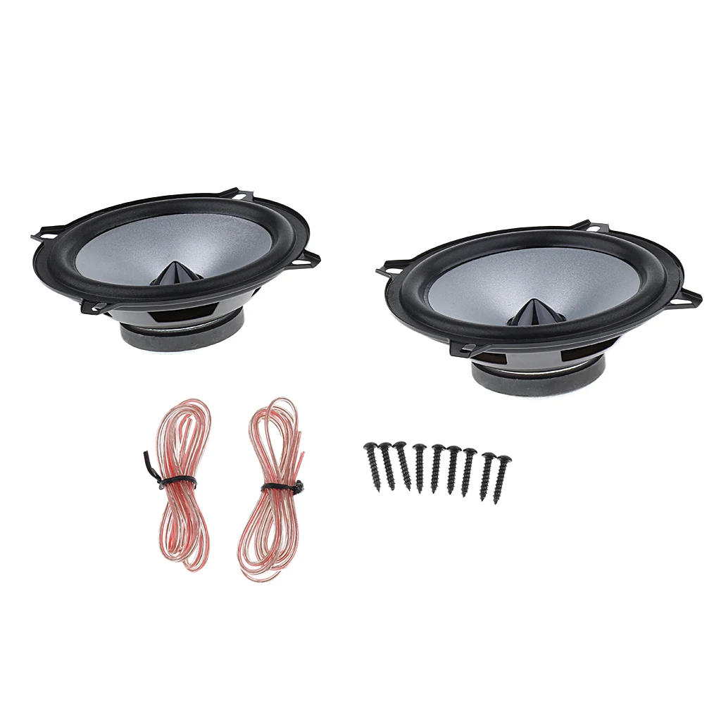 2PCS 5'' 50W Full Range Audio Speaker Stereo Woofer Loudspeaker Subwoofer