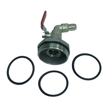 

200 / 210L IBC Tank Tap Adapter 5/8'' Thread Connector Replacement Valve Fitting Parts Copper 45 Degree