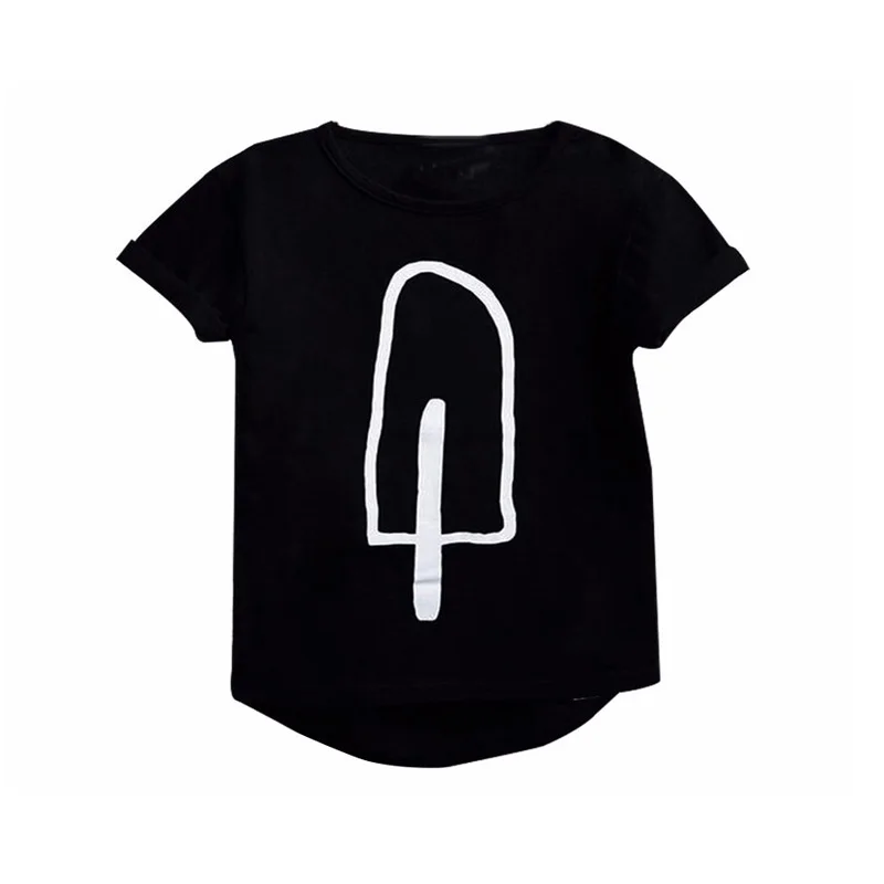 Z164Black Babyinstar/Детские футболки для девочек, костюм топы для девочек на день рождения, детская одежда футболка для мальчиков брендовая рубашка на День Благодарения для девочек - Цвет: Z164Black