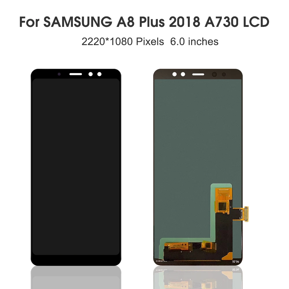 AMOLED A730 ЖК-дисплей для SAMSUNG Galaxy A8 Plus A730 ЖК-дисплей сенсорный экран дигитайзер замена 6,0''