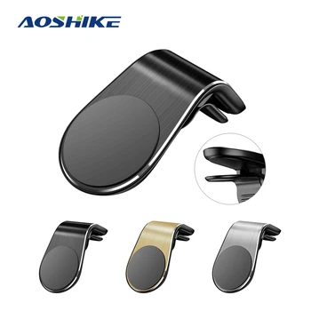 

AOSHIKE Magnetic Car Phone Holder For Phone Universal Air Vent Mount Stand in Car GPS Mobile Accessories