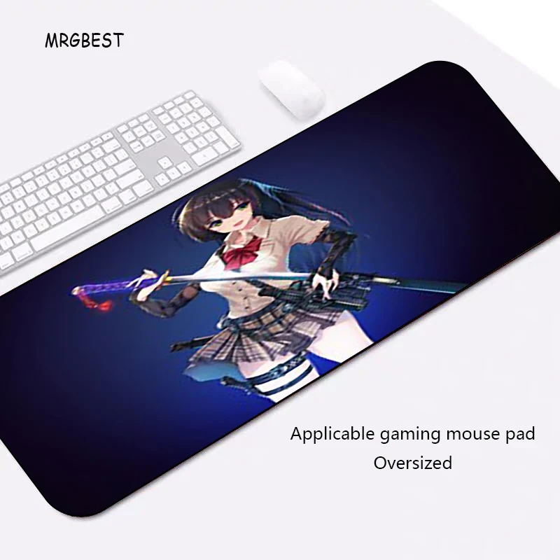 MRGBEST Gaming Mousepad XXL Anime Girl Thermal Transfer Softy Nature Rubber Pats with Locked Edge for Playing Mouse Pad |