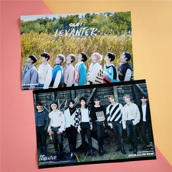

2pcs/set 21*30cm Kpop Stray Kids poster new album LEVANTER Photo self-adhesive HD album poster sticker Bang Chan Felix Hyunjin