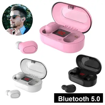 

New Stereo Earphones Wireless Bluetooth V5.0 In Ear Mini Earbud Headset With Charging Case For Cellphones iPhone Samsung HUAWEI
