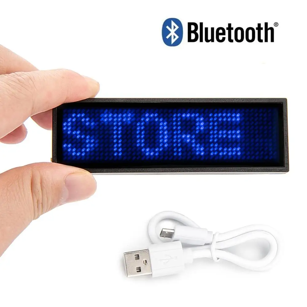 2 шт. Bluetooth светодиодный именной значок многоразовый ценник для ресторана