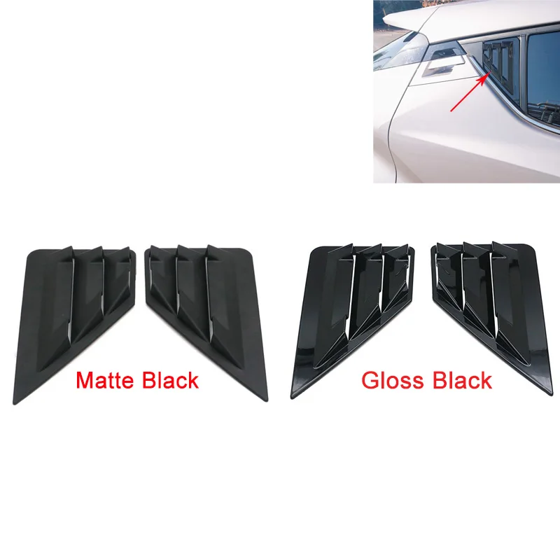 For Toyota C HR CHR Rear Window Triangle Shutters Blinds Cover Trim Car Styling ABS CHR Gloss / Matte Black 2016 2017 2018 2019|Awnings & Shelters| - AliExpress