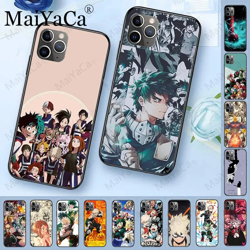 Мягкий чехол для телефона My Hero Boku Bakugou iphone 11Pro 5s 6s 7 8plus x xs xr xsmax 12mini 12pro|Бамперы| |