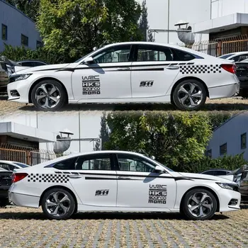

Black Car Side Body Door Bumper Stickers Vinyl Graphics Decals Waterproof 2Pcs