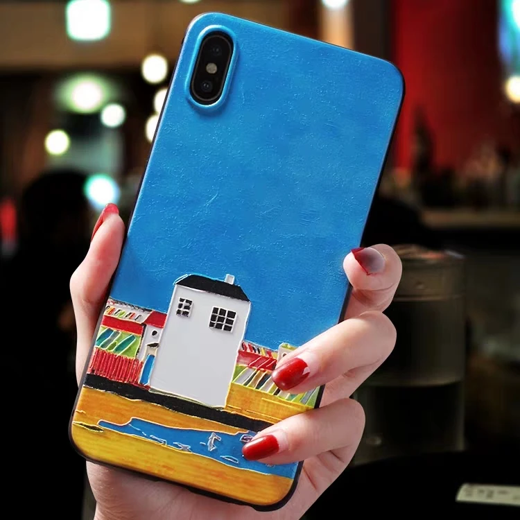 For iphone 11 Pro Max 7 8 7plus 8plus Case Cover For iphone X XS XR 7 8 6 s Plus Case For iphone xs max 5 5s se Case Black 3d
