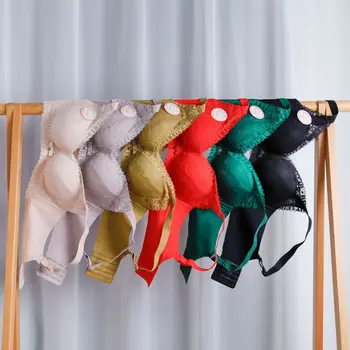 

Non-Steel Ring Small Bust Ultra-Push up Comfortable Adjustable Thick Lace Sexy Underwear for Women