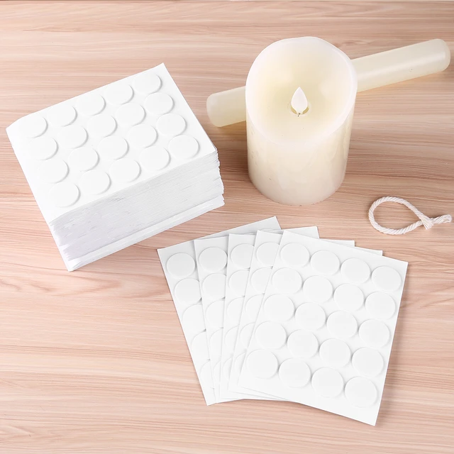 600/1000 Candle Wick Stickers 20mm Double-sided Foam Adhesive Foam