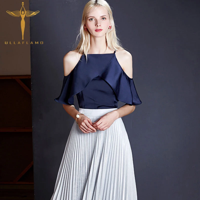 

Girl Sweet Camis Cross Wild Off-the-shoulder Sling Butterfly Sleeve Solid Color Camisole Fashion Casual Women's Sling Camisole